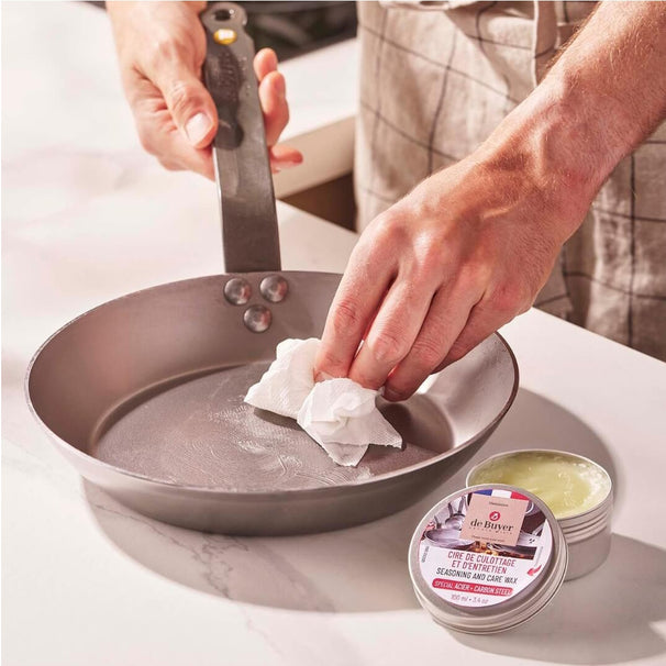 De Buyer Seasoning / Onderhoudswas voor stalen pannen - 100ml