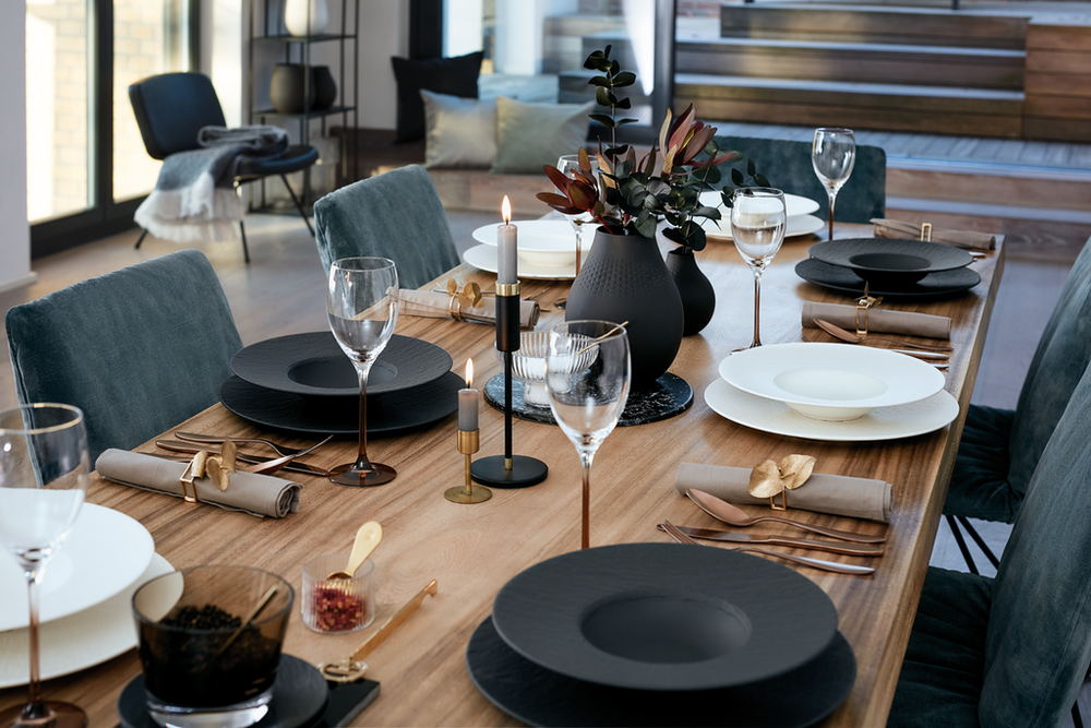 Plato Hondo / para Pasta Villeroy & Boch Manufacture Rock - Negro - ø 28 cm