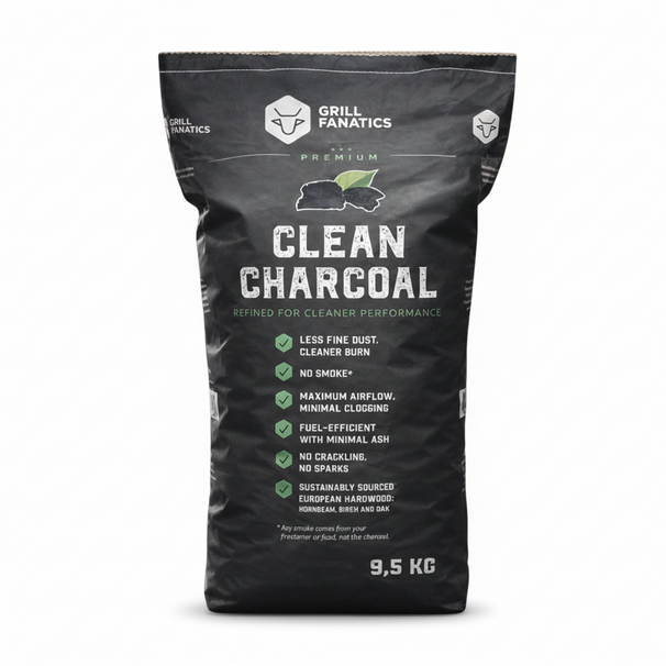 Cookinglife Grill Carbón / Carbón vegetal Clean - 9.5 Kg - Sin humo