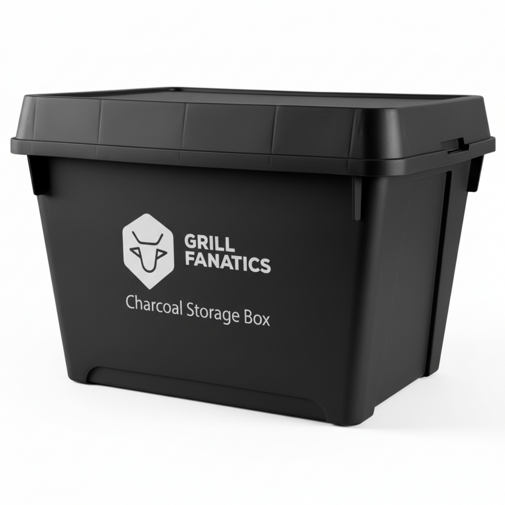 Cookinglife Grill Charcoal Storage Box 60 x 40 x 42 cm - Moisture-resistant
