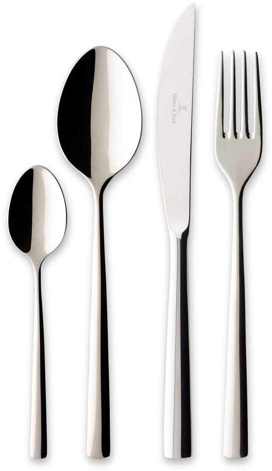 Villeroy & Boch Bestekset Piemont - 18/10 RVS - 4-delig / 1 persoons