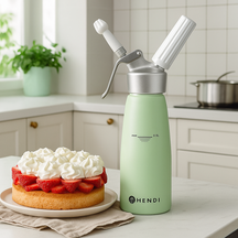Hendi Slagroomspuit Pastel Groen - 500 ml