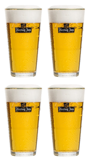 Hertog Jan Bierglazen vaasje 250 ml - 4 stuks