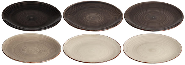 Cookinglife Dinerborden Delice Grijs ø 26,5 cm - 6 stuks