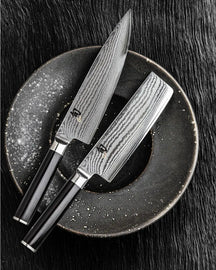 Kai Trancheerset Shun Classic - 32 lagen damaststaal - (Vleesmes + Vleesvork) - 2-delig - DMS-200