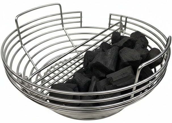 Keij Kamado Cesta de Carbón (X)Large - para Kamados de 21/23 pulgadas - con espacio para chipfeeder - Universal