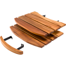 Mesas laterales y asa Keij Kamado - Madera de nogal - para Kamados de 21/23 pulgadas