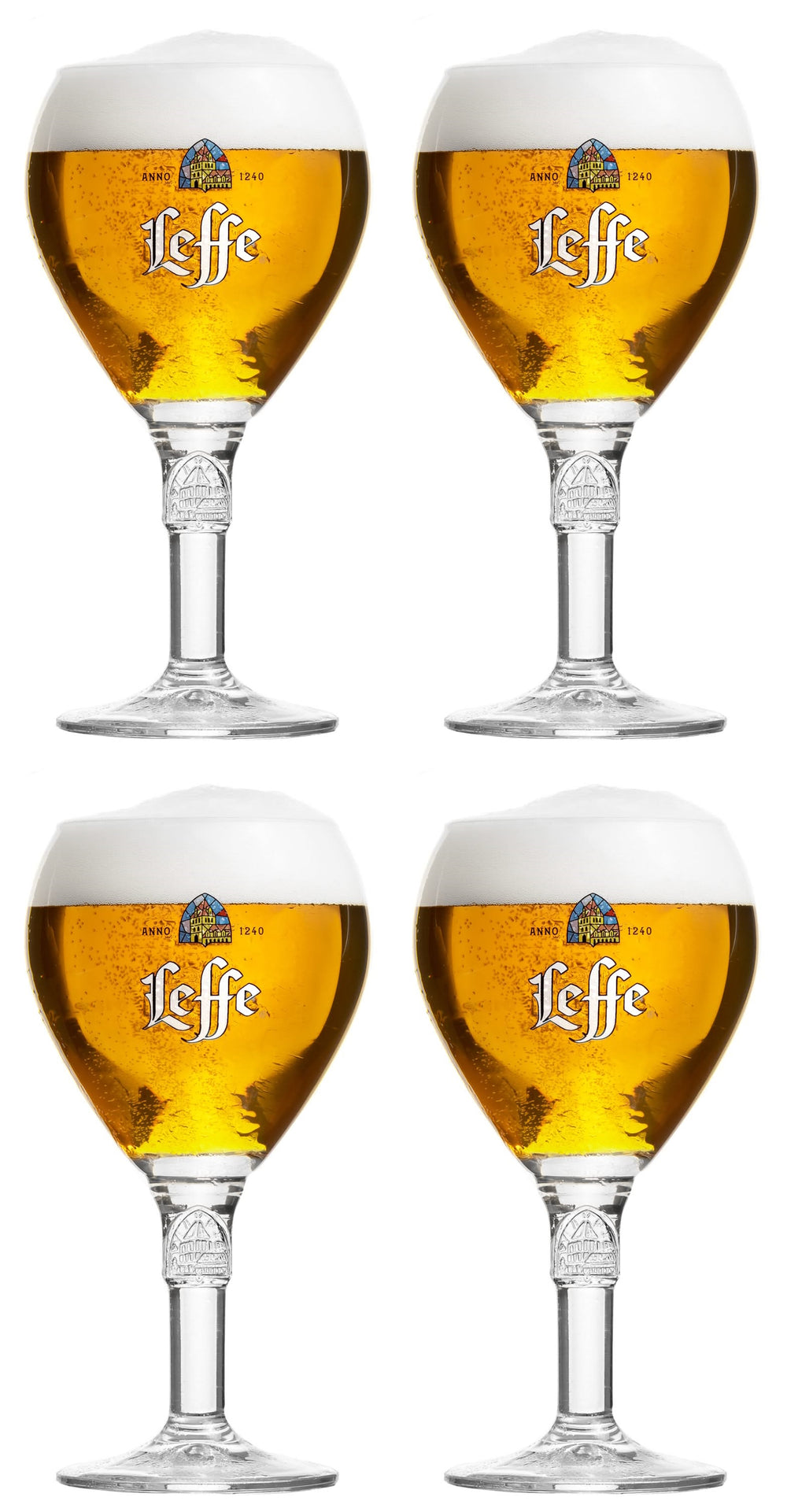 Leffe Bierglazen 250 ml - 4 stuks