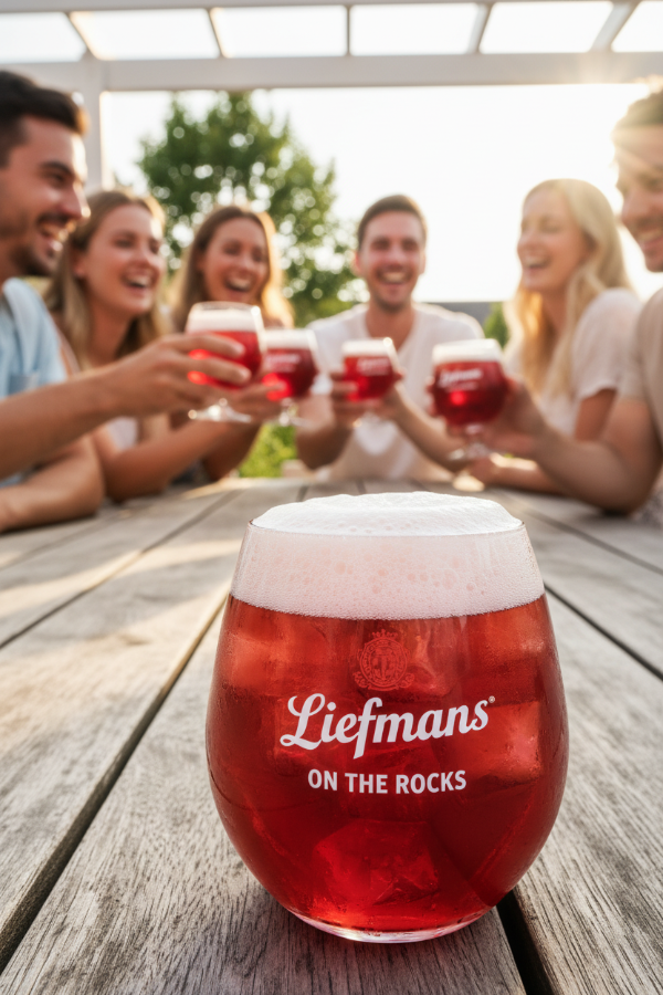 Vasos de cerveza de frutas Liefmans Fruitesse - 250 ml - 6 piezas