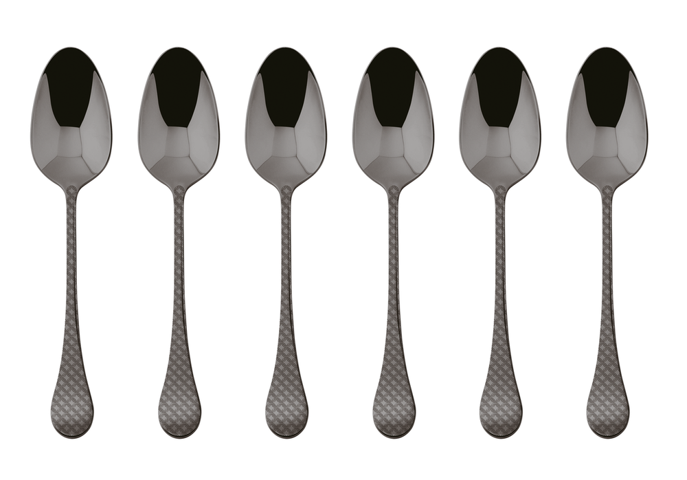 Sambonet Cucharas para Café Taormina Negro 6 Piezas