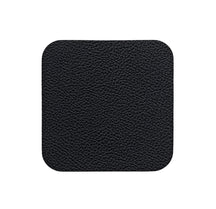 Cookinglife Onderzetters - Vegan leer - Zwart - 10 x 10 cm - 6 stuks