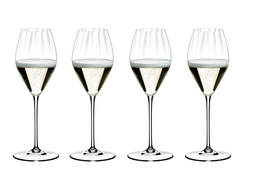 Riedel Wijnglazenset - Champagneglazen - Flutes - Performance - 375 ml - 4 Stuks
