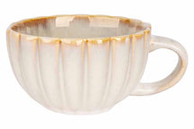 Cosy & Trendy Cappuccino Kop met Oor Astera Pearl Beige - ø 12 cm / 450 ml - 4 Stuks