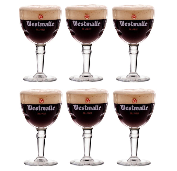 Vasos de cerveza Westmalle Trappist - 330 ml - 6 piezas