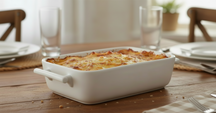 BonBistro Fuentes para horno Yong Squito - Blanco - 39 x 24 x 6 cm / 3.5 Litros - 2 piezas