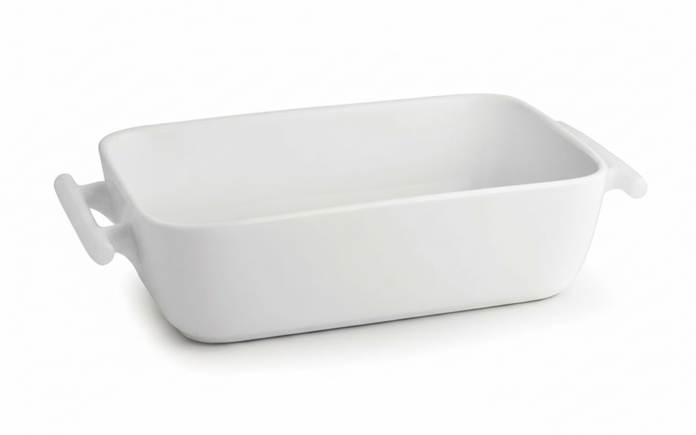 BonBistro Fuentes para horno Yong Squito - Blanco - 39 x 24 x 6 cm / 3.5 Litros - 2 piezas